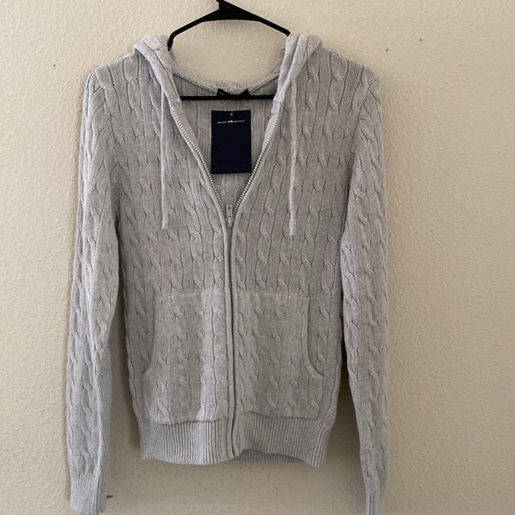 Brandy melville gray Ayla cable knit sweater - Picture 4 of 4